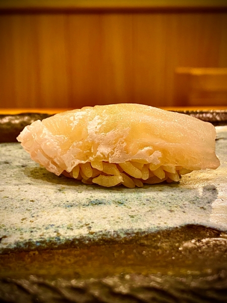 熟成オオモンハタの握り